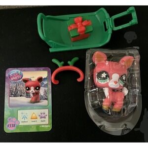 New 2025 Littlest Pet Shop G7 Sleigh All Day Blind Bag Deer #338 Sealed Bag! Toy